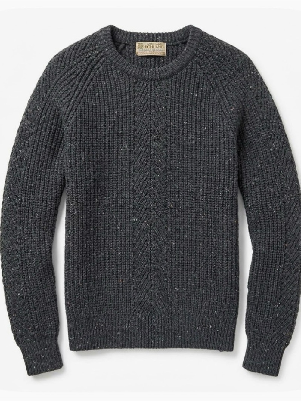 LOUBELLA Extendables Cottagecore Marled Crew Neck Sweater, Women’s M, Blue